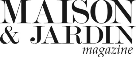 Logo Maison & Jardin magazine. Design intérieur et extérieur. Inspiration maison, jardinage.